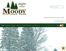 Tablet Screenshot of moodytreefarm.com